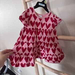 Hanna Andersson Twirl Power Pink Heart Dress